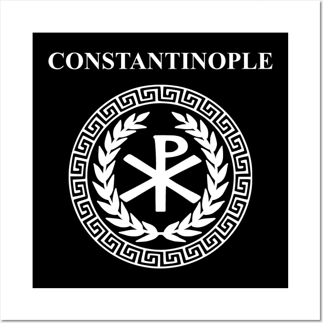 Constantinople Byzantine Empire Logo Wall Art by AgemaApparel